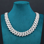 ギャラリービューアに画像を読み込み、Majesty Cuban Bracelet - 19mm (White Gold)