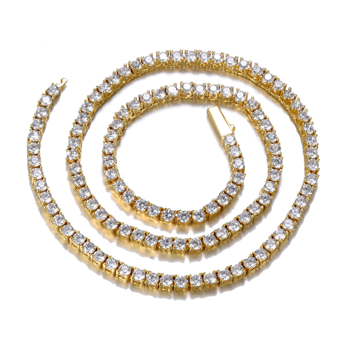 Tennis Chain - 3mm (18K Gold) – EMPIRE HOLLYWOOD