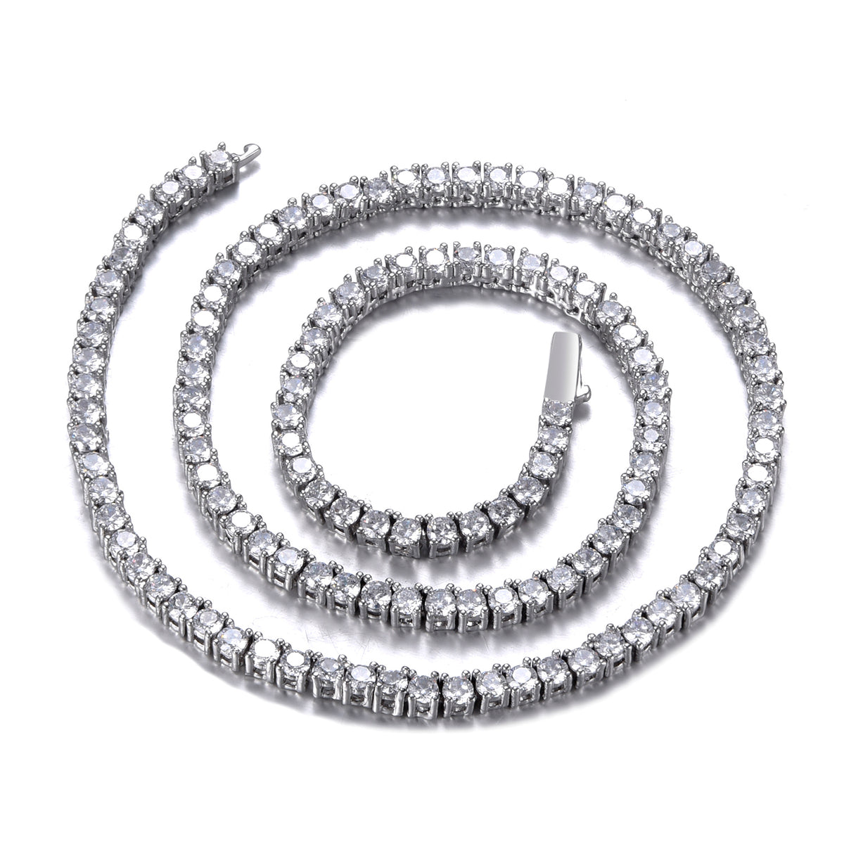 タイムセール!!】Tennis Chain - 3mm (White Gold) – EMPIRE HOLLYWOOD
