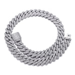 Load image into Gallery viewer, Prong Cuban Chain - 14mm (White Gold)
