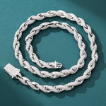 Load image into Gallery viewer, ラッパーネックレスとして人気のRope Chain Necklace。HipHopネックレスやヒップホップネックレスとしても愛されるデザインが特徴のジュエリー。