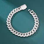 ギャラリービューアに画像を読み込み、Sleek Cuban Bracelet - 10mm (White Gold)