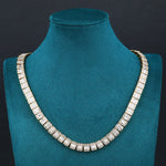 Load image into Gallery viewer, Square Baguette Tennis Chain - 10mm (18K Gold)