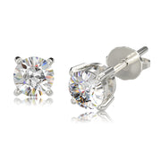 2ct/1ct/0.5ct/0.3ct/0.1ct VVS Moissanite & 925silver ［White Gold］