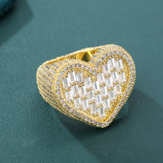 Baguette Heart Ring (18K Gold)