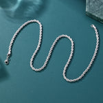 ギャラリービューアに画像を読み込み、Rope Chain - 2mm〜6mm (White Gold)
