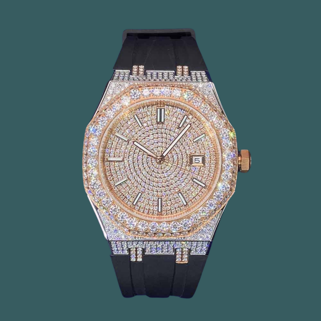 【Moissanite】Ice Out Fusion Watch