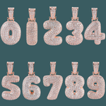 Load image into Gallery viewer, Custom Number Pendant - Bubble Initial【無料ネックレス付属】