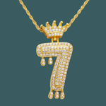 Load image into Gallery viewer, Custom Number Pendant - Royal Initial【無料ネックレス付属】
