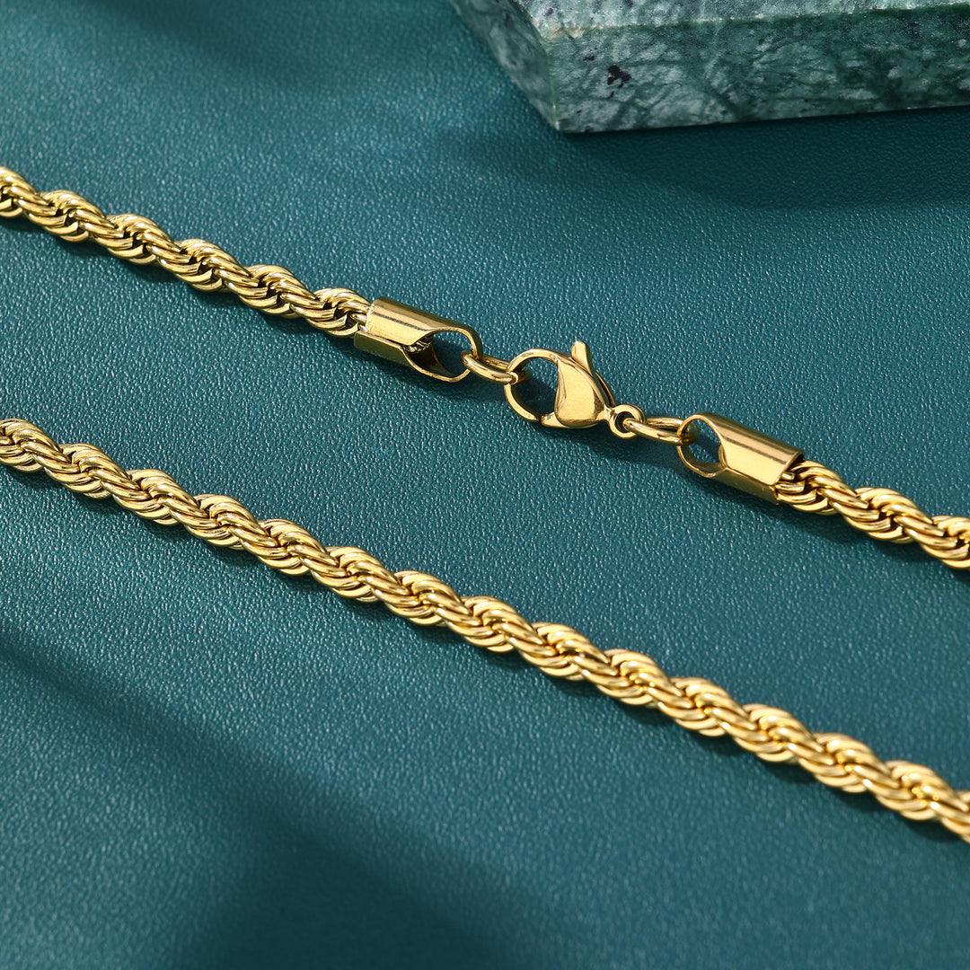 Rope Chain - 2mm〜6mm (Gold)