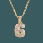 Load image into Gallery viewer, Custom Number Pendant - Bubble Initial【無料ネックレス付属】