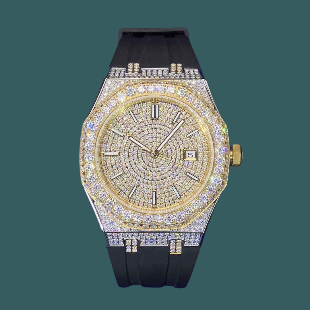 【Moissanite】Ice Out Fusion Watch
