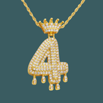 Load image into Gallery viewer, Custom Number Pendant - Royal Initial【無料ネックレス付属】
