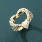 Load image into Gallery viewer, Heart&#39;s Embrace Ring - 21mm (18K Gold)
