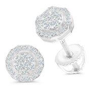 Moissanite & 925silver - Octa Ice［White Gold］