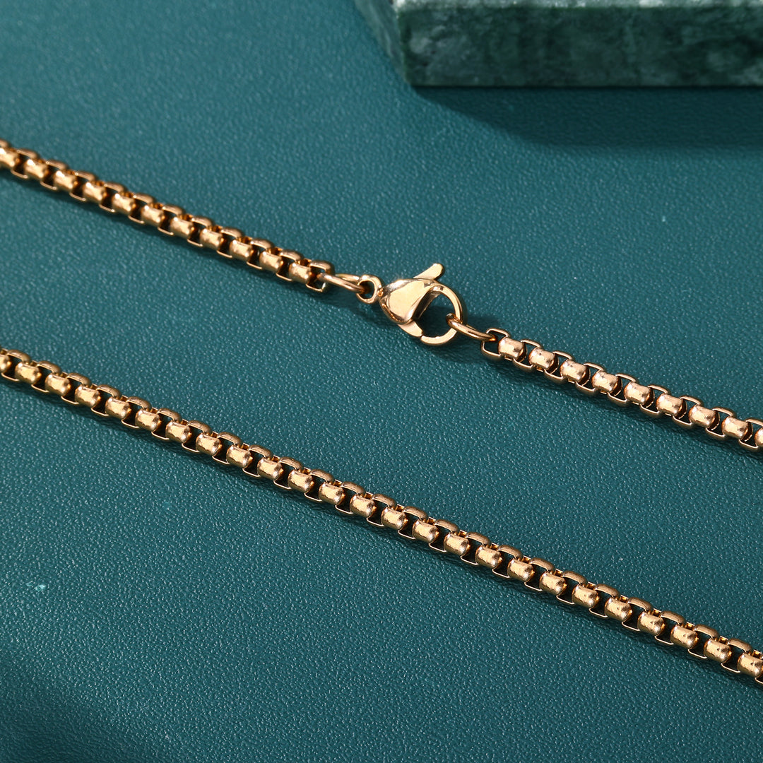 Belcher Link Chain - 2mm〜6mm (Rose Gold)