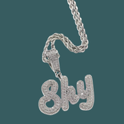 Custom Letter Pendant - Gothic Word (Gold,White Gold,Rose Gold)【無料ネックレス付属】