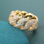 Load image into Gallery viewer, Diamond Cuban Ring - 10mm (18K Gold)
