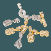 Custom Number Pendant - BOLD MODEL【無料ネックレス付属】