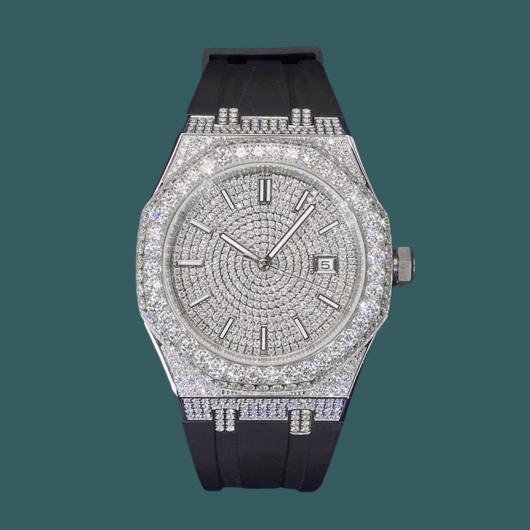 【Moissanite】Ice Out Fusion Watch