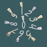 Load image into Gallery viewer, Custom Number Pendant - Script Model 【無料ネックレス付属】
