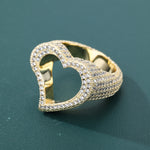 Load image into Gallery viewer, Heart&#39;s Embrace Ring - 21mm (18K Gold)
