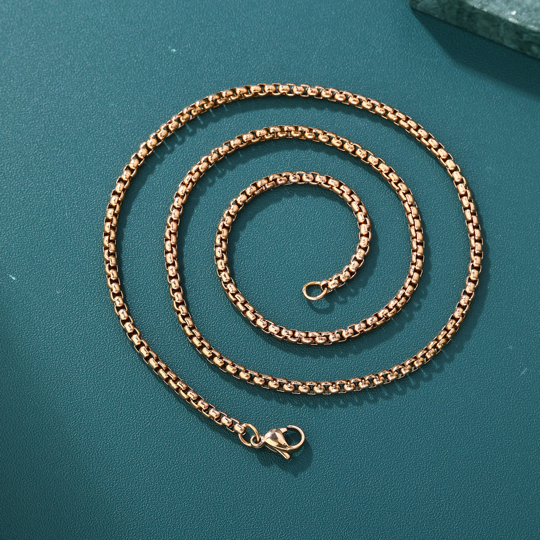 Belcher Link Chain - 2mm〜6mm (Rose Gold)