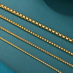 ギャラリービューアに画像を読み込み、Belcher Link Chain - 2mm〜6mm (Gold)
