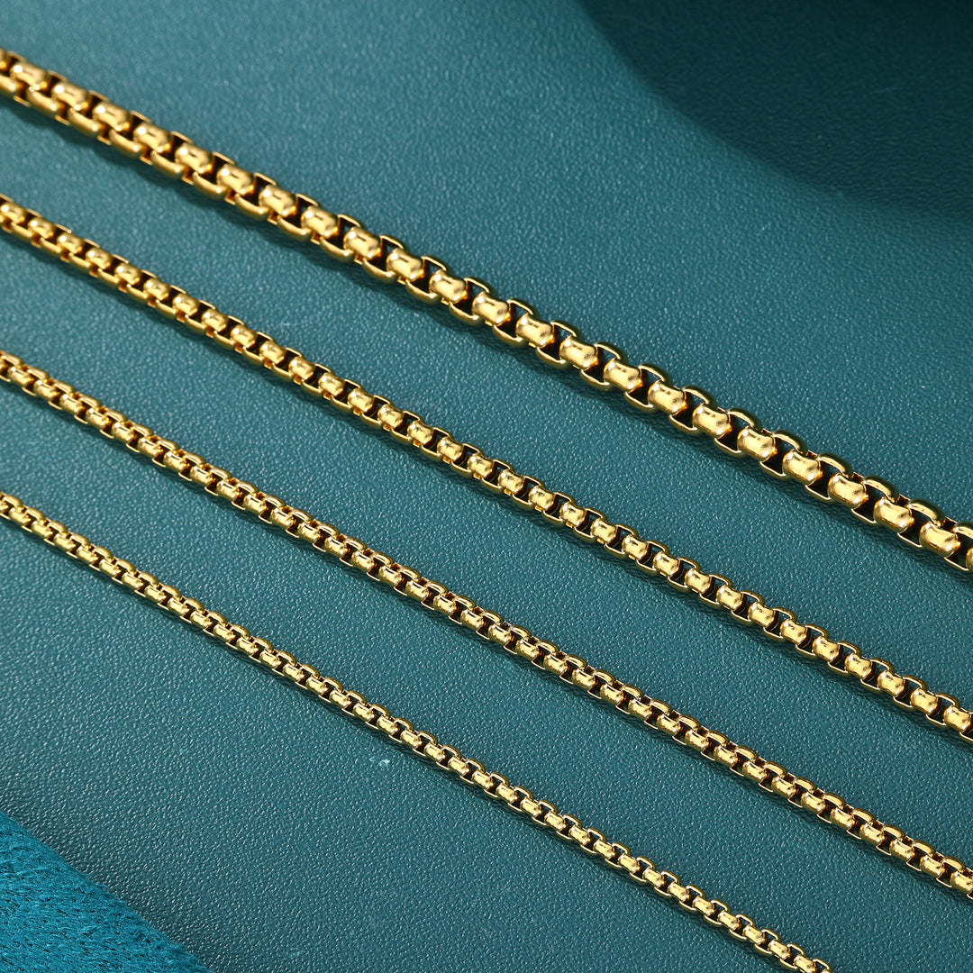 Belcher Link Chain - 2mm〜6mm (Gold)