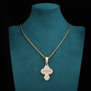 Sacred Glow Cross Pendant - (18K Gold)【無料ネックレス付属】