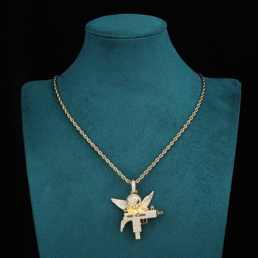 Heavenly Trigger Pendant - (18K Gold)【無料ネックレス付属】