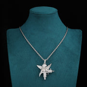 Heavenly Trigger Pendant - (White Gold)【無料ネックレス付属】