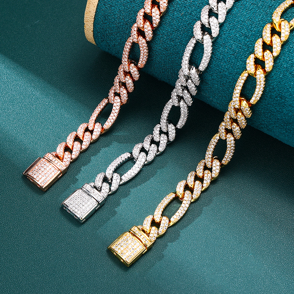 Figaro Chain - 10mm (Rose Gold)