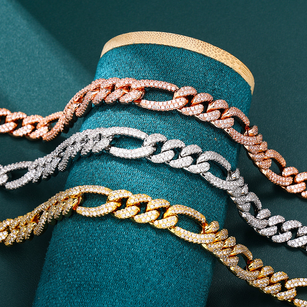 Figaro Chain - 10mm (Rose Gold)