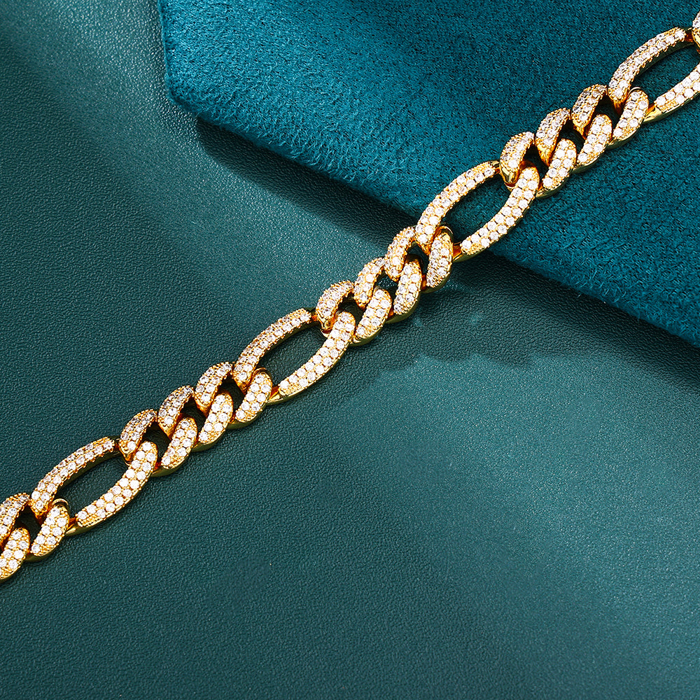 Figaro Chain - 10mm (18K Gold)