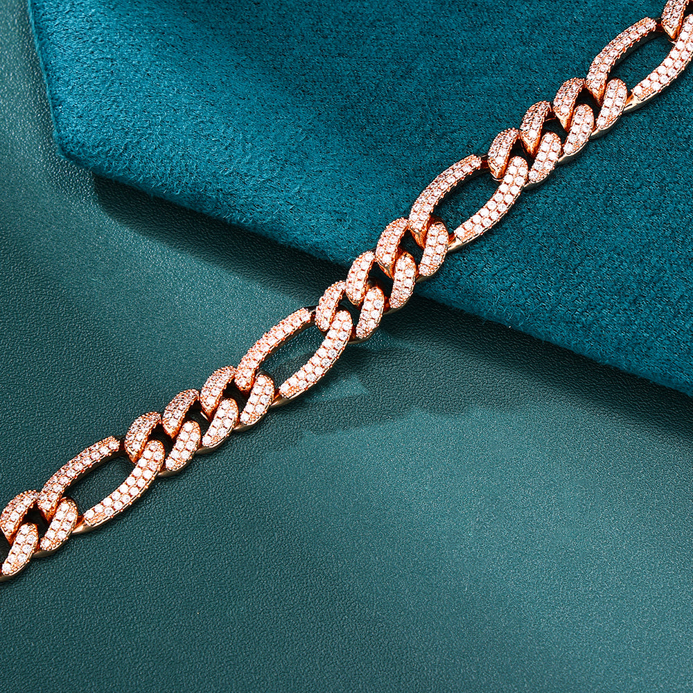 Figaro Chain - 10mm (Rose Gold)