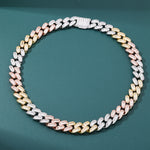 ギャラリービューアに画像を読み込み、【新商品】Trinity Cuban Chain - 15mm (18K Gold × White Gold × Rose Gold)
