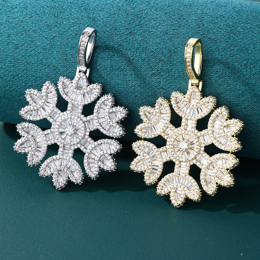 Ice Bloom Pendant - (18K Gold)【無料ネックレス付属】