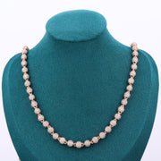 Iced Ball Chain - 6mm (Rose Gold)