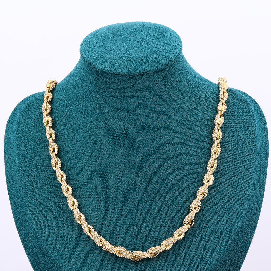 Rope chain Necklaces - 6mm (18K Gold)