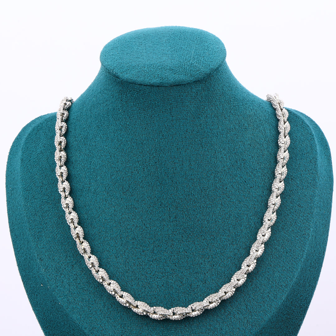 Rope chain Necklaces - 6mm (White Gold)