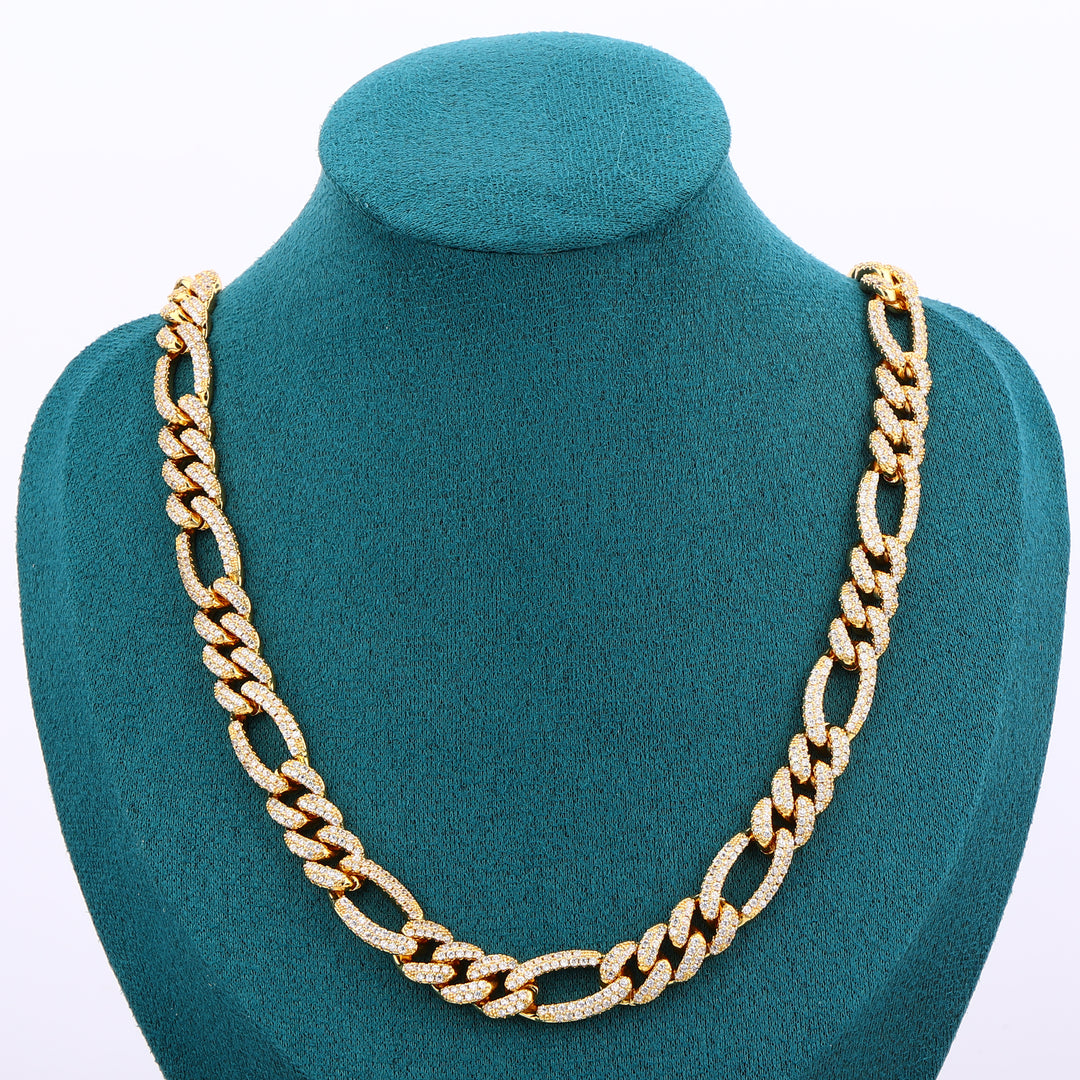 Figaro Chain - 10mm (18K Gold)