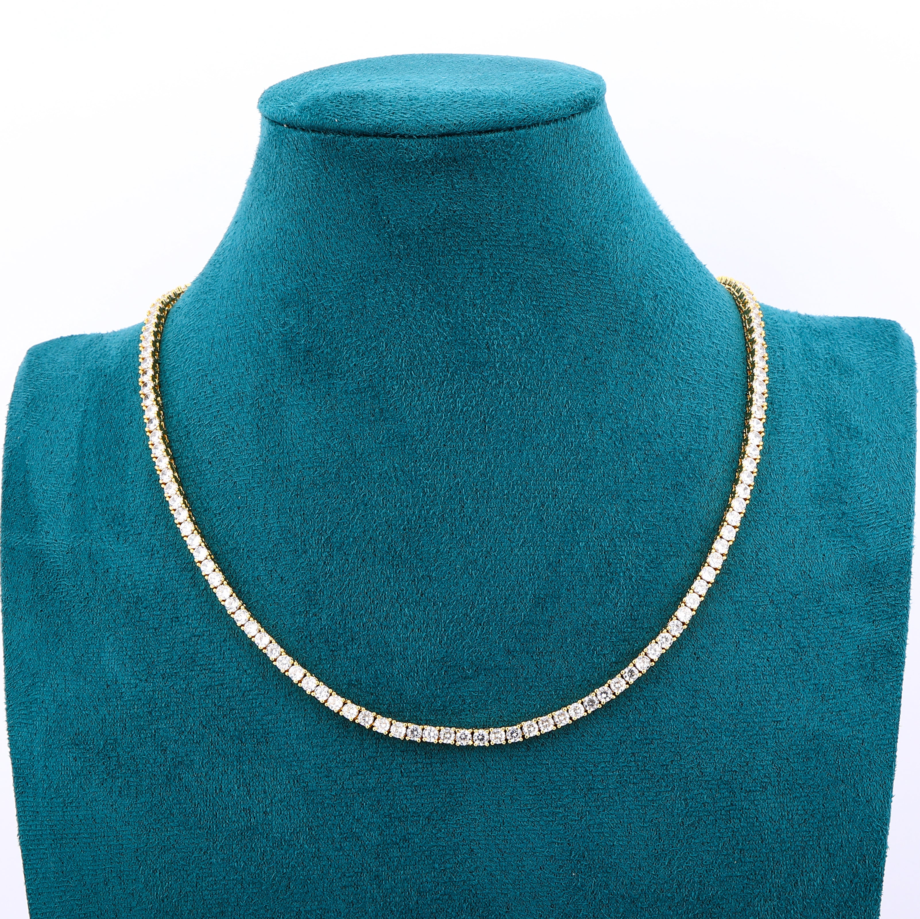 Moissanite Tennis Chain - 3mm (18K Gold) – EMPIRE HOLLYWOOD