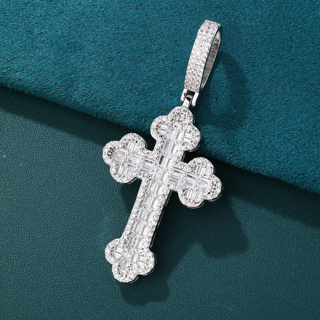 Royal Chapel Cross Pendant - (White Gold)【無料ネックレス付属】