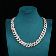 【新商品】Duality Cuban Chain - 15mm (White Gold × Rose Gold)