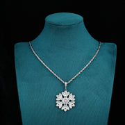 Ice Bloom Pendant - (White Gold)【無料ネックレス付属】