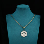 Ice Bloom Pendant - (18K Gold)【無料ネックレス付属】