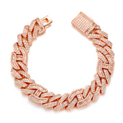 Majestic Cuban Bracelet - 14mm (Rose Gold)