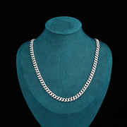 SERPENT CUBAN CHAIN - 6mm (White Gold)