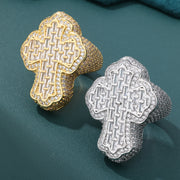 Titan Cross Ring (White Gold)